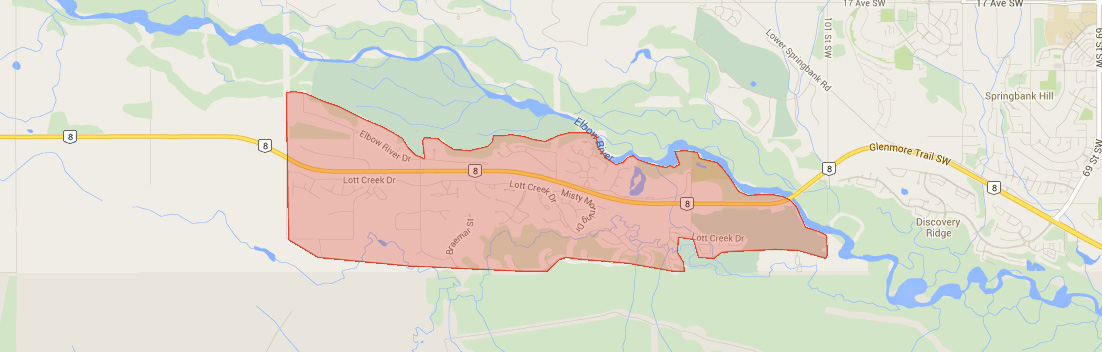 Map of Elbow Valley