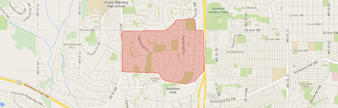 Map of Signal Hill