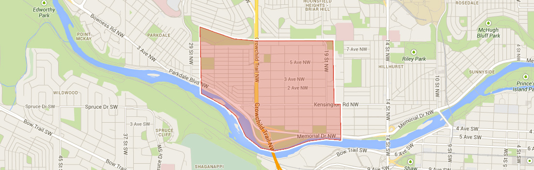 Map of West Hillhurst