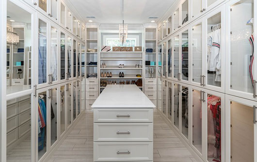 large walk-in closet